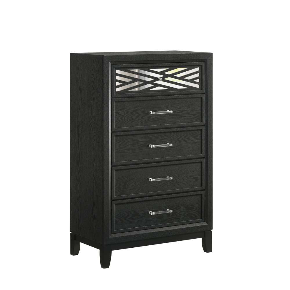 New Classic Furniture - Obsidian Chest-Black - B1655-070 veiw 3