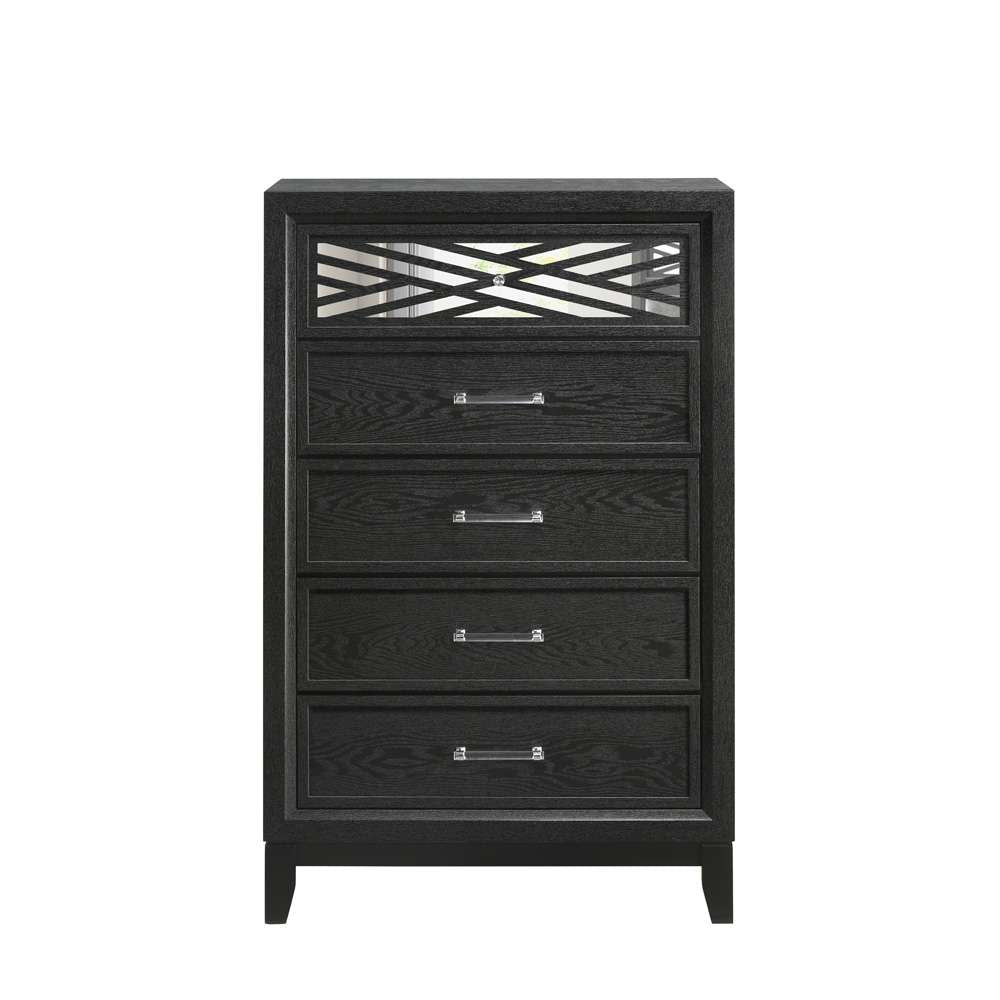 New Classic Furniture - Obsidian Chest-Black - B1655-070 veiw 4
