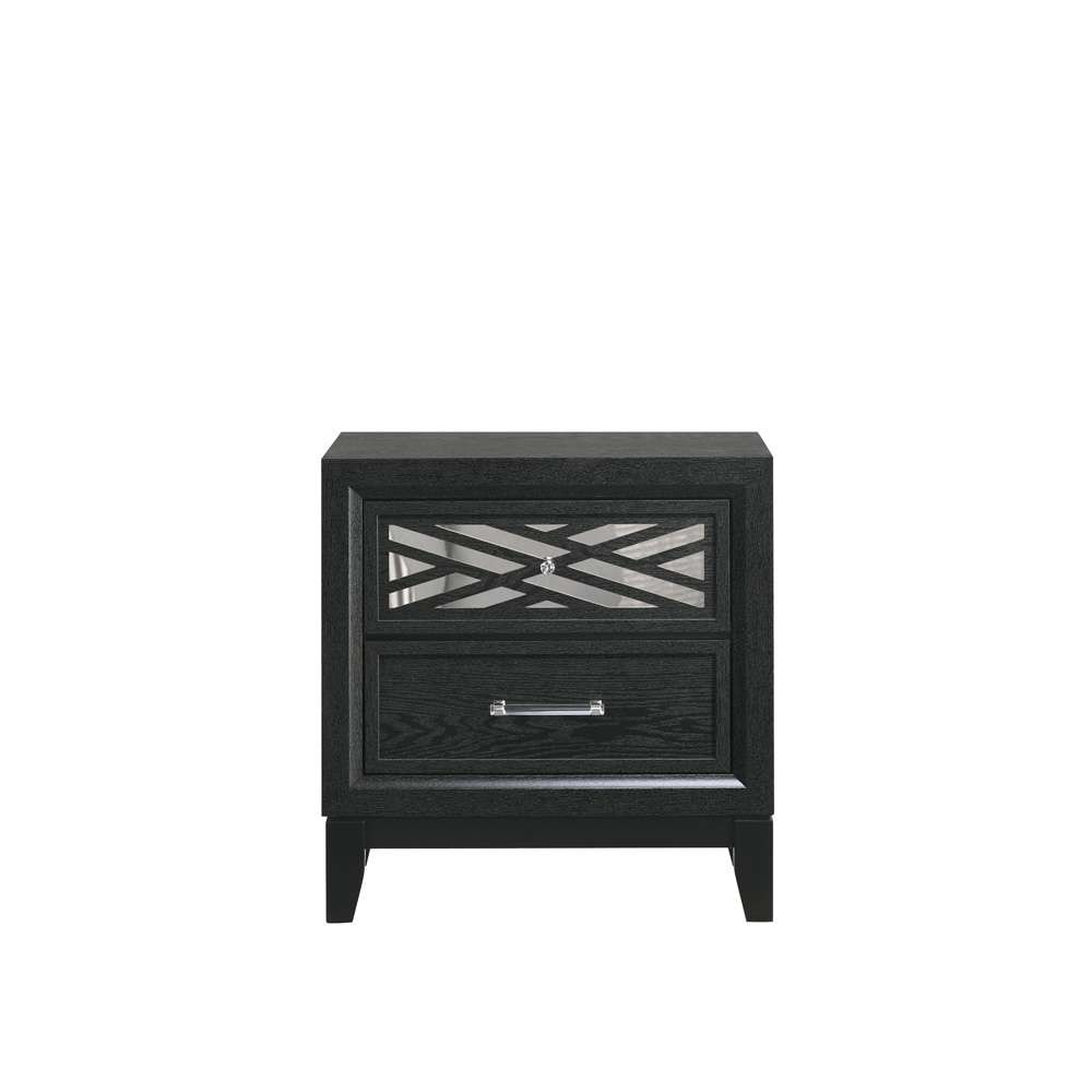 New Classic Furniture - Obsidian Nightstand-Black - B1655-040 veiw 4