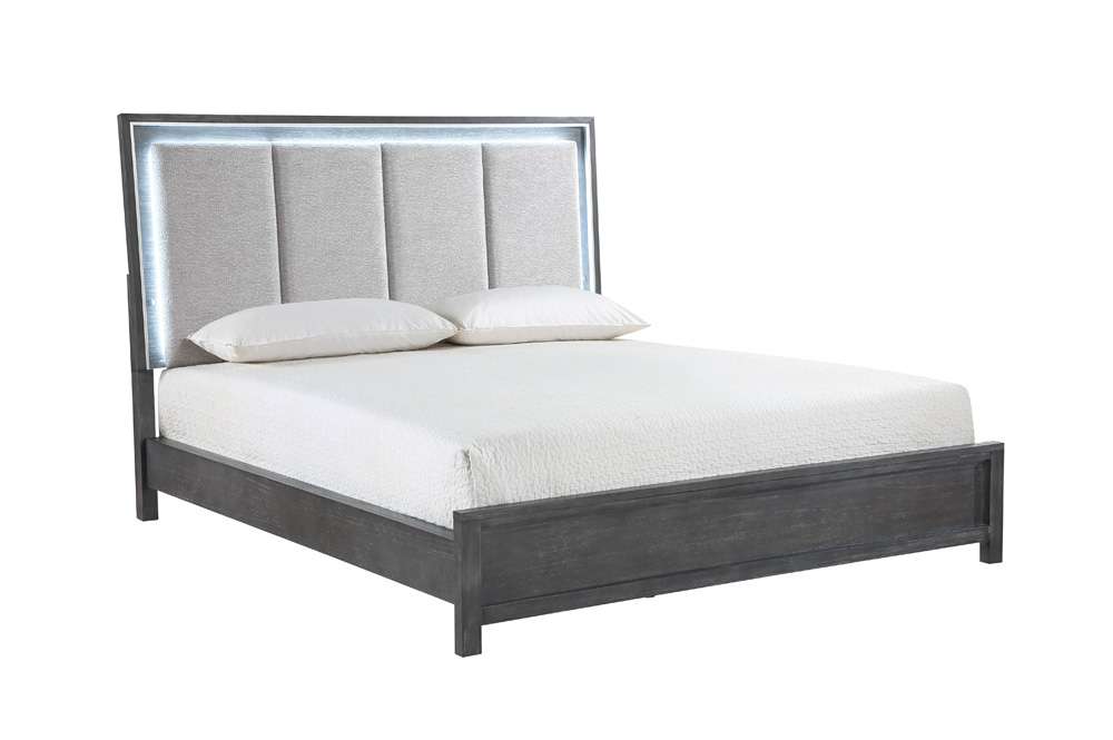 New Classic Furniture - Odessa 66in King Bed-Charcoal Gray - 00-6555-100 veiw 5