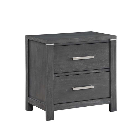 New Classic Furniture - Odessa Nightstand-Charcoal Gray - B6555-040 veiw 1
