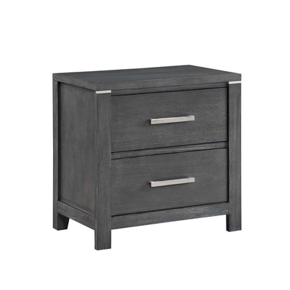 New Classic Furniture - Odessa Nightstand-Charcoal Gray - B6555-040 veiw 2