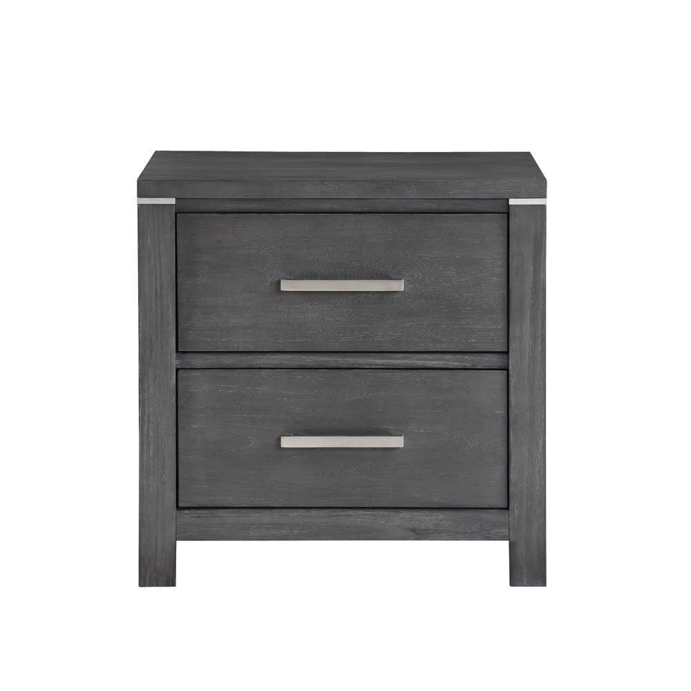 New Classic Furniture - Odessa Nightstand-Charcoal Gray - B6555-040 veiw 3