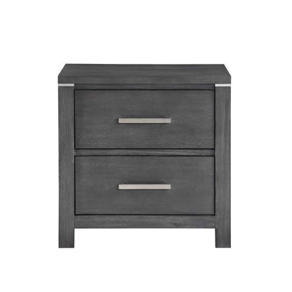 New Classic Furniture - Odessa Nightstand-Charcoal Gray - B6555-040 veiw 3