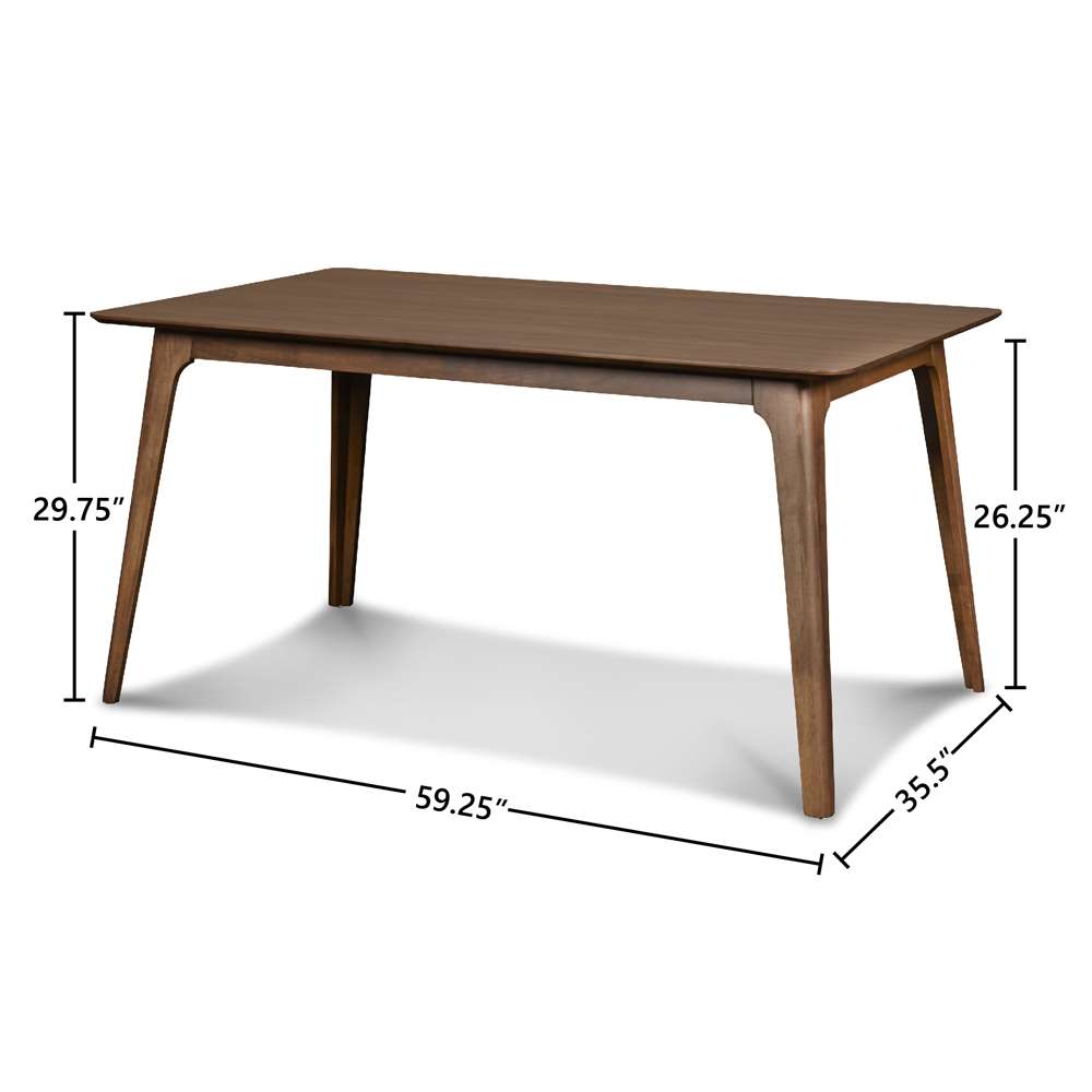 New Classic Furniture - Oscar 60in Rectangle Table - Walnut - D1651-11 veiw 7