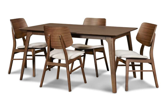 New Classic Furniture - Oscar 60 Table and 4 Wood Back Chairs - 40-1651-D4CT veiw 1
