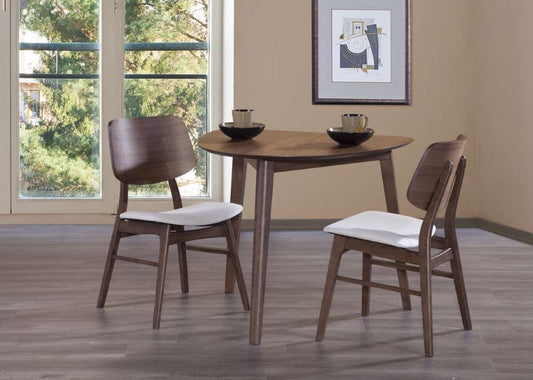 New Classic Furniture - Oscar Corner Table and 2 Wood Back Chairs - 40-1651-D2C veiw 1