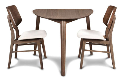 New Classic Furniture - Oscar Corner Table - Walnut - D1651-13 veiw 6