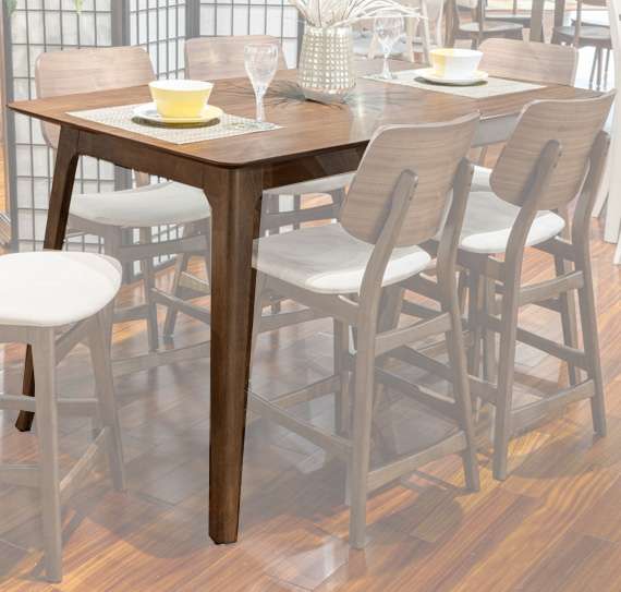 New Classic Furniture - Oscar Counter Height Table-Walnut - D1651-12 view 1