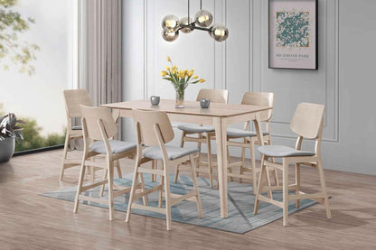 New Classic Furniture - Oscar Counter Height Table - White Ash - D1651W-12 veiw 2
