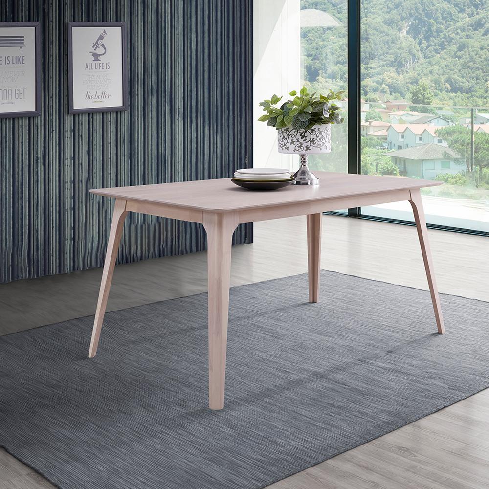 New Classic Furniture - Oscar Rectangle Table And 4 Chairs - White Ash - 40-1651W-D4CT veiw 2