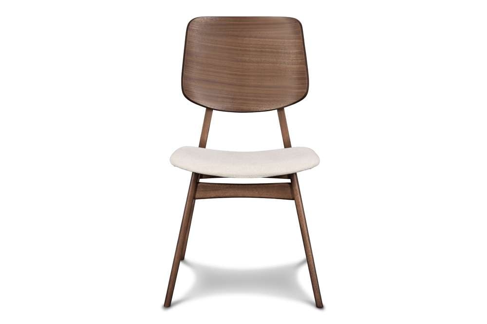 New Classic Furniture - Oscar Wood Back Chair - Walnut, 2 Pc Per Carton (Set of 2) - D1651-20 veiw 2