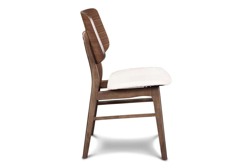 New Classic Furniture - Oscar Wood Back Chair - Walnut, 2 Pc Per Carton (Set of 2) - D1651-20 veiw 3