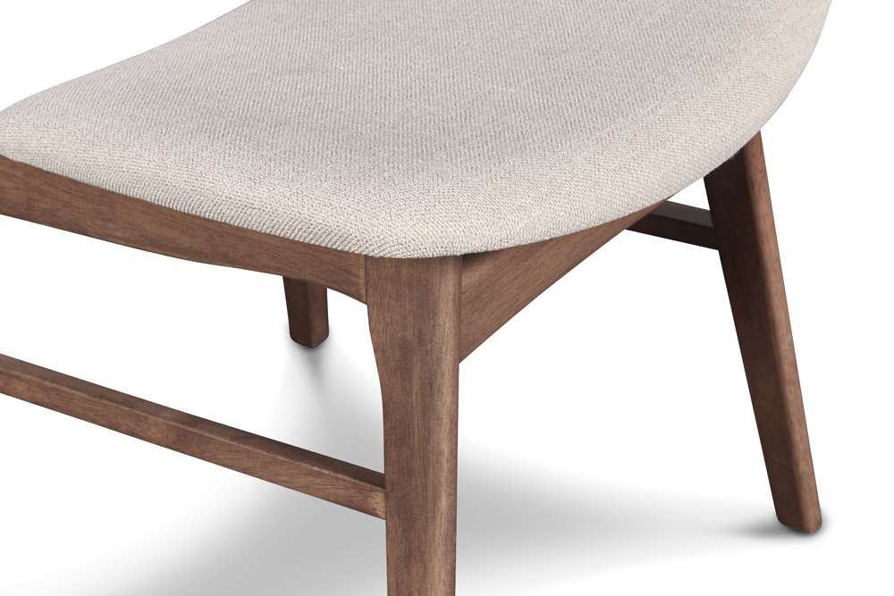 New Classic Furniture - Oscar Wood Back Chair - Walnut, 2 Pc Per Carton (Set of 2) - D1651-20 veiw 4