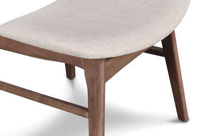 New Classic Furniture - Oscar Wood Back Chair - Walnut, 2 Pc Per Carton (Set of 2) - D1651-20 veiw 4