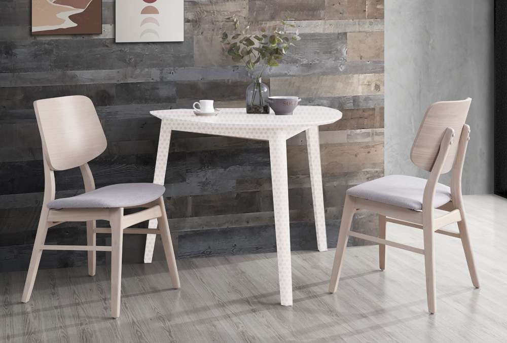 New Classic Furniture - Oscar Wood Back Chair-White Wash (Set of 2) - D1651W-20 veiw 1