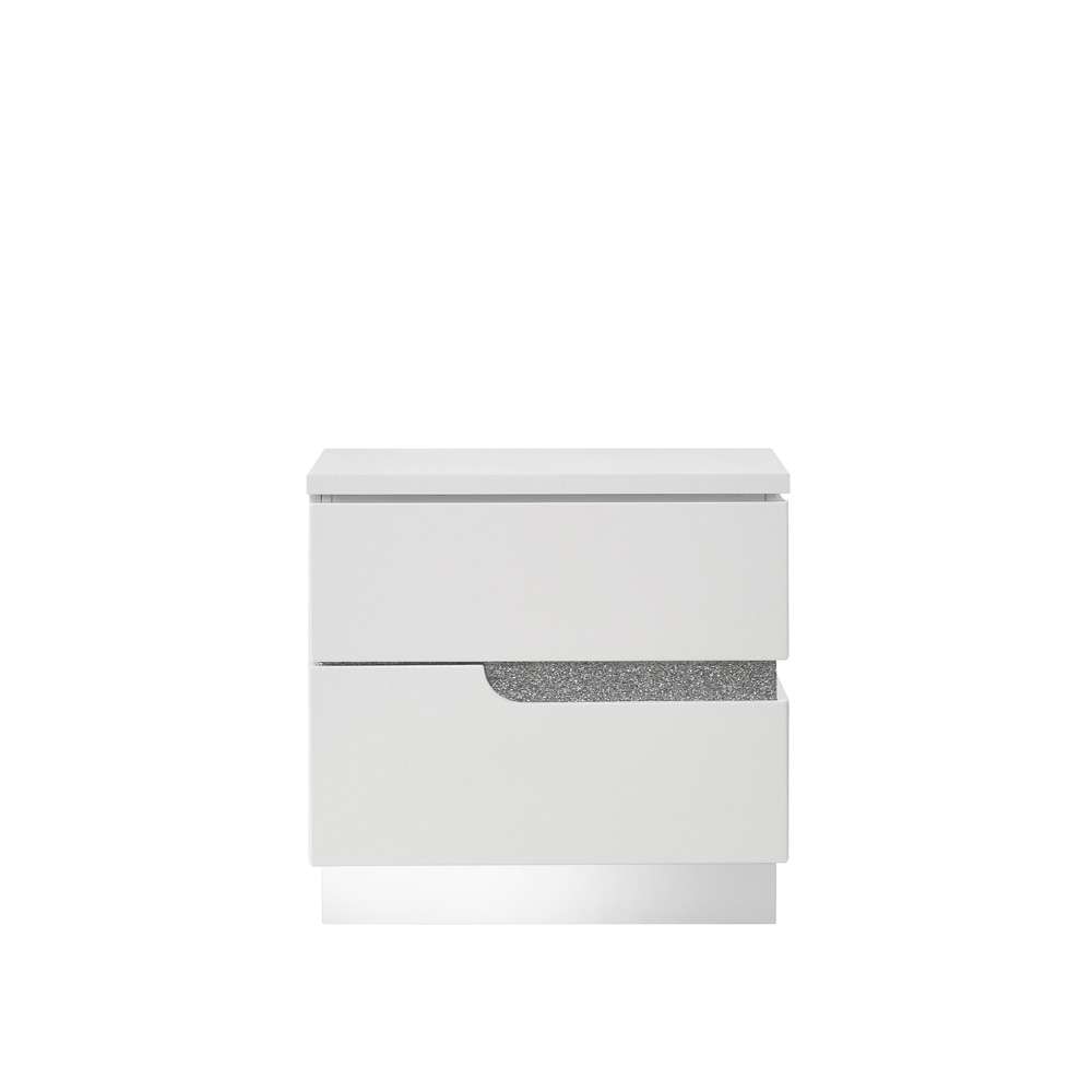 New Classic Furniture - Paradox Nightstand-White - B69-040 veiw 3