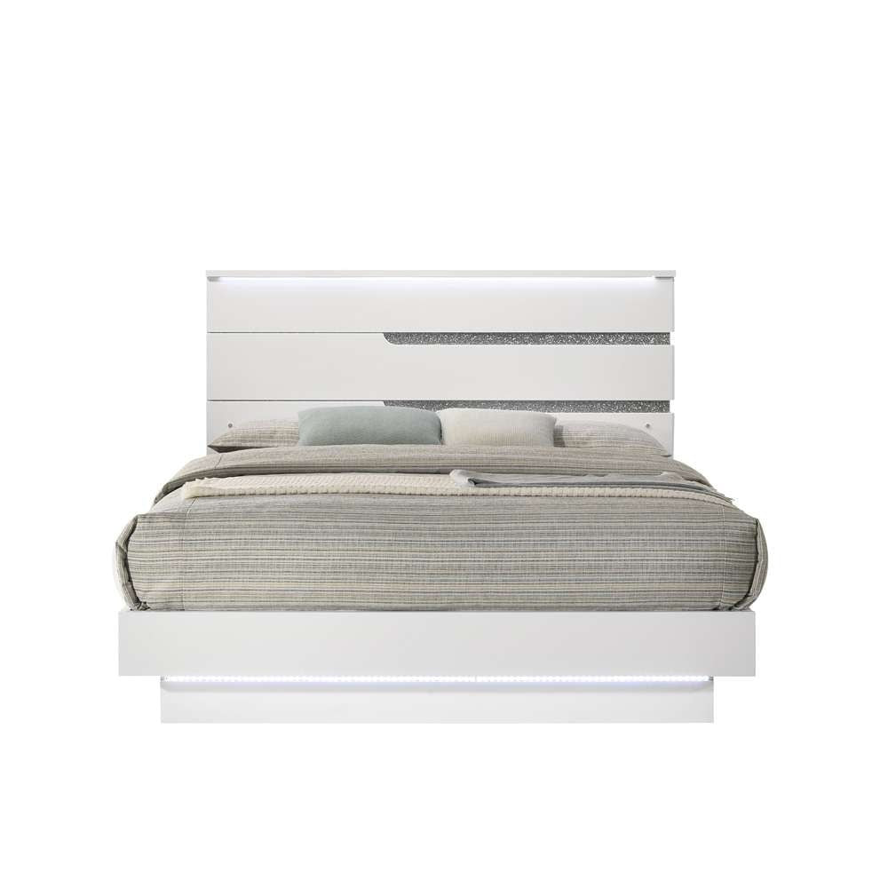 New Classic Furniture - Paradox White - 5/0 Queen Bed - 00-B69-300 veiw 3