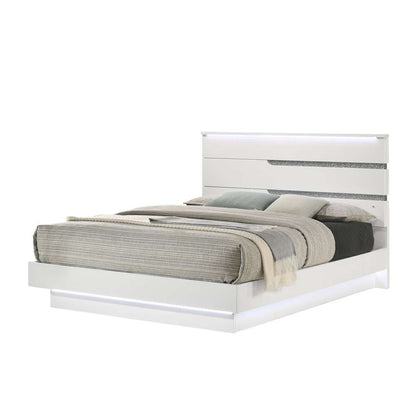New Classic Furniture - Paradox White  - 6/6 Ek Bed - 00-B69-100 veiw 1