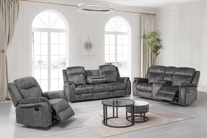 New Classic Furniture - Park City  Sofa W/Dual Recliner-Slate - U456-30-SGY veiw 2