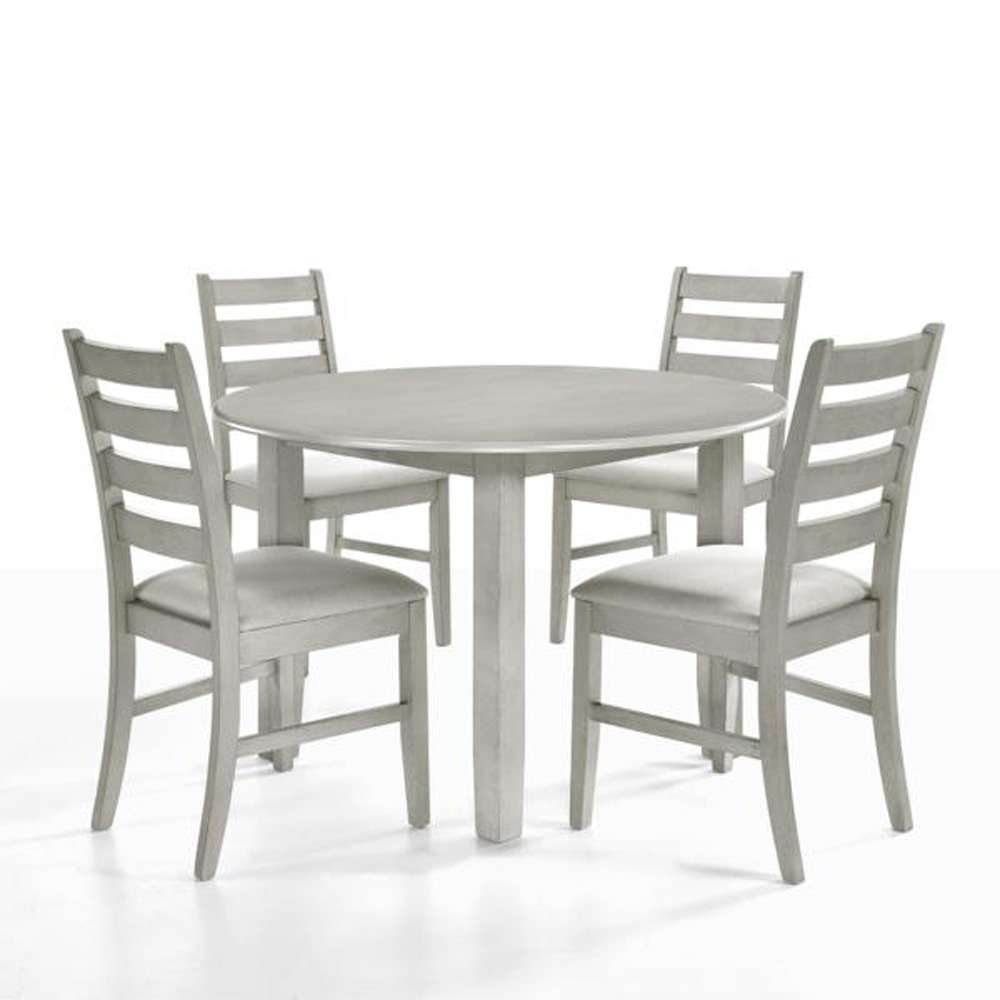 New Classic Furniture - Pascal 47in Round Dining Table-Driftwood - D1652-11 veiw 3