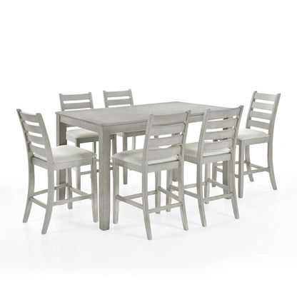 New Classic Furniture - Pascal Counter Dining Table-Driftwood - D1652-12 veiw 3