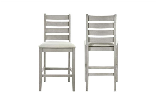 New Classic Furniture - Pascal  Ladderback Counter Chair (Set of 2)-Driftwood - D1652-22 veiw 1
