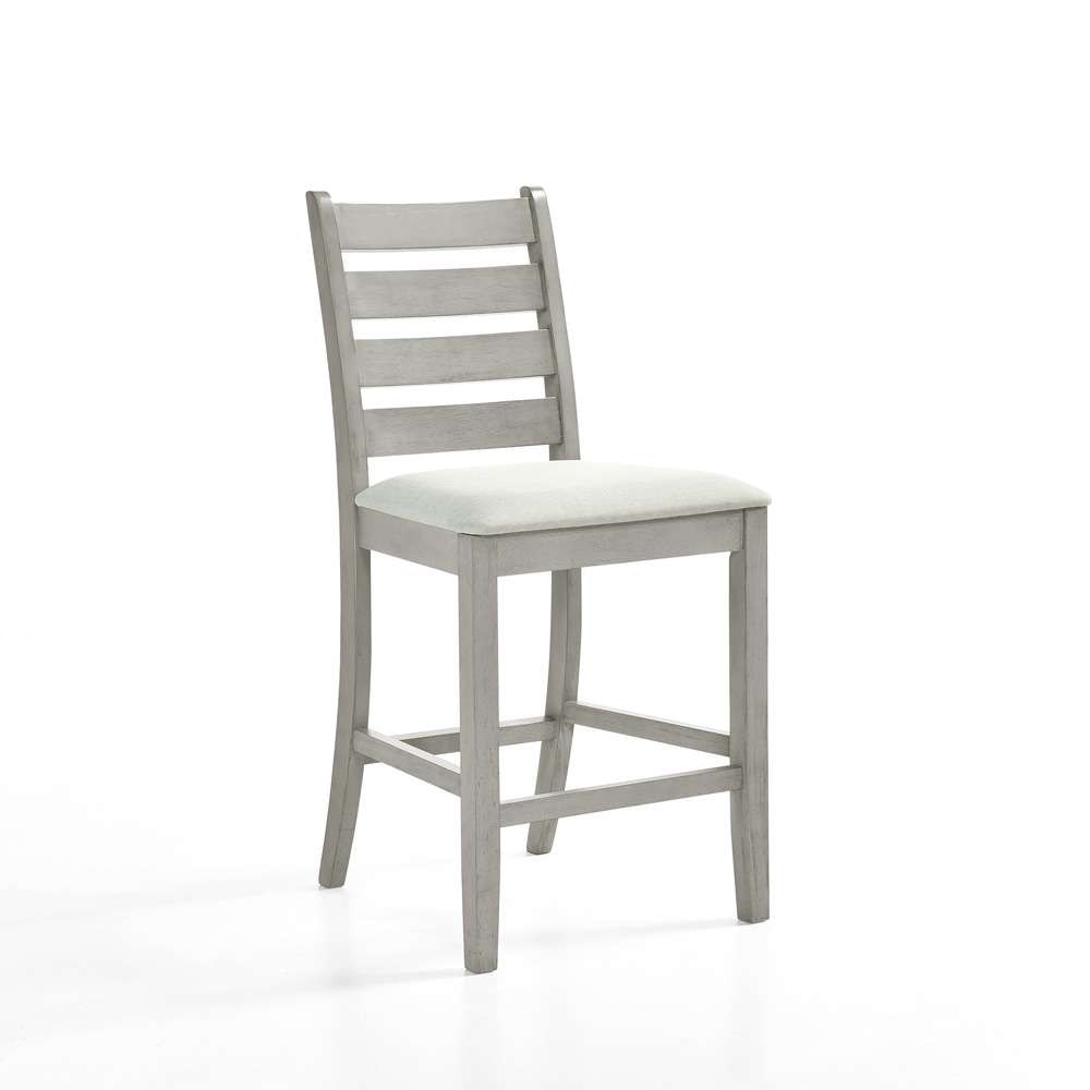 New Classic Furniture - Pascal  Ladderback Counter Chair (Set of 2)-Driftwood - D1652-22 veiw 2