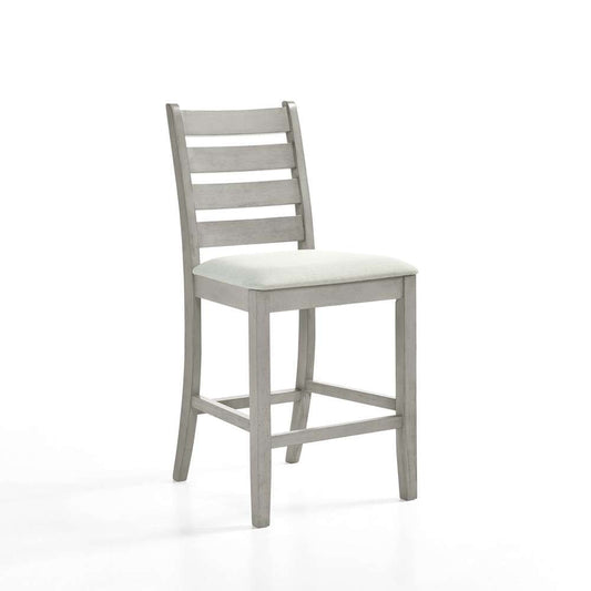 New Classic Furniture - Pascal  Ladderback Counter Chair (Set of 2)-Driftwood - D1652-22 veiw 2