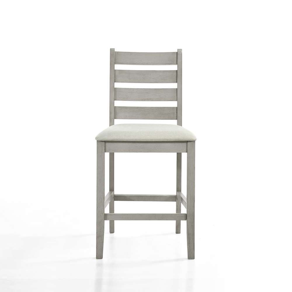 New Classic Furniture - Pascal  Ladderback Counter Chair (Set of 2)-Driftwood - D1652-22 veiw 3