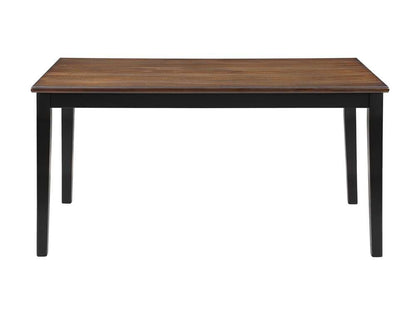 New Classic Furniture - Potomac  60in Rectangle Dining Table & 4 Chairs-Brown/Black - D4832B-60S-REC veiw 4