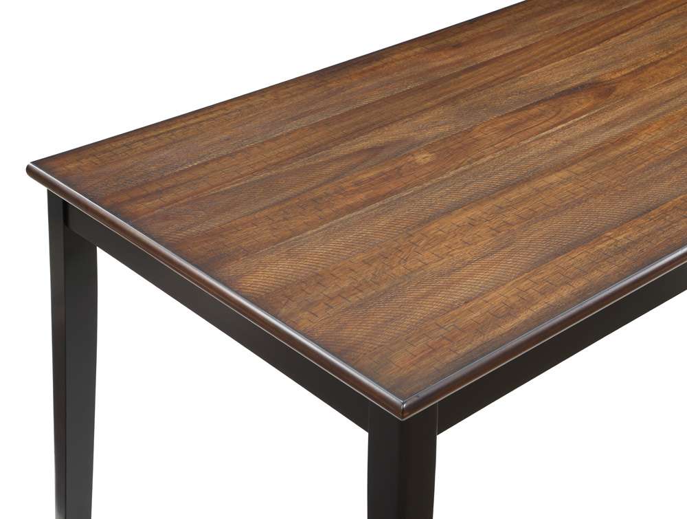 New Classic Furniture - Potomac  60in Rectangle Dining Table & 4 Chairs-Brown/Black - D4832B-60S-REC veiw 5