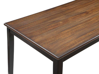 New Classic Furniture - Potomac  60in Rectangle Dining Table & 4 Chairs-Brown/Black - D4832B-60S-REC veiw 5