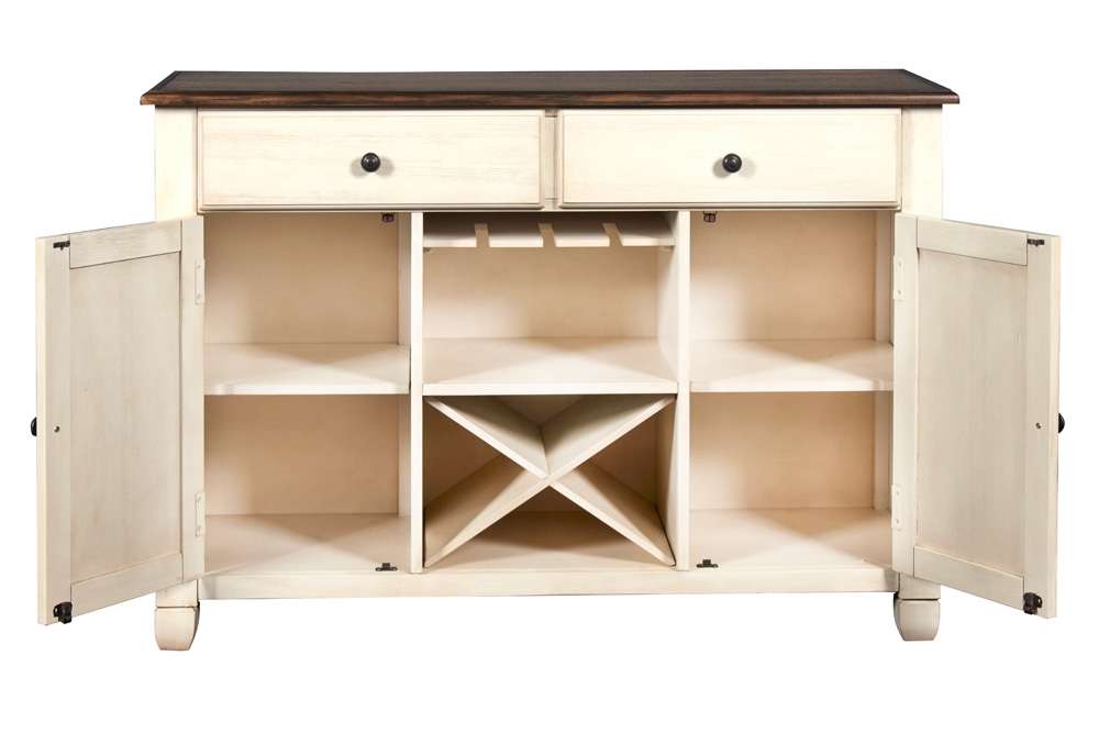 New Classic Furniture - Prairie Point Server-Cottage White - D058W-30 veiw 3