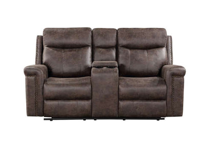 New Classic Furniture - Quade Console Loveseat W/ Pwr Fr-Mocha - U1798-25P1-MCH veiw 3