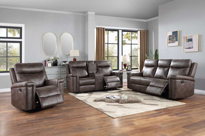 New Classic Furniture - Quade Sofa W/Dual Recliner-Mocha - U1798-30-MCH veiw 2