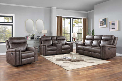 New Classic Furniture - Quade Sofa W/Dual Recliner-Mocha - U1798-30-MCH veiw 3