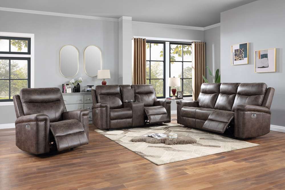 New Classic Furniture - Quade Sofa W/Pwr Fr-Mocha - U1798-30P1-MCH veiw 2