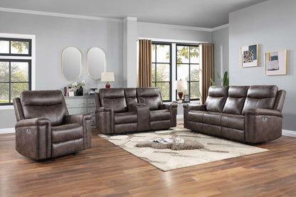 New Classic Furniture - Quade Sofa W/Pwr Fr-Mocha - U1798-30P1-MCH veiw 3