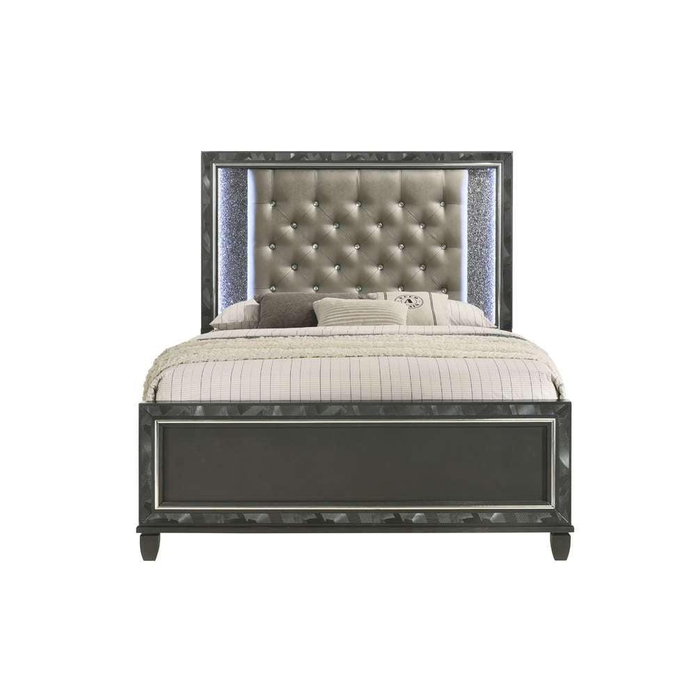 New Classic Furniture - Radiance Blk - 5/0 Queen Bed - 00-976K-300 veiw 3