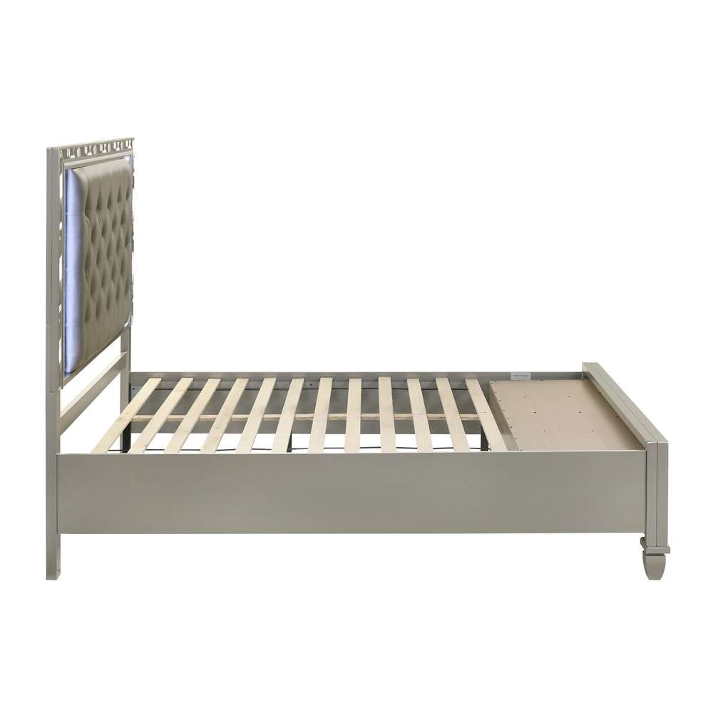 New Classic Furniture - Radiance  Silver W /Storage  - 5/0 Queen Bed - 00-976S-S300 veiw 5