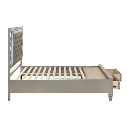 New Classic Furniture - Radiance  Silver W /Storage  - 5/0 Queen Bed - 00-976S-S300 veiw 6