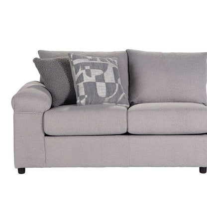 New Classic Furniture - Remi Laf Loveseat and Raf Chaise With Accent Pillows-Light Gray - U1990-20L-LGY_U1990-17R-LGY veiw 6