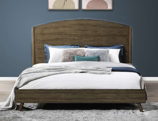 New Classic Furniture - Rex 5/0 Q Headboard, Footboard & Slats-Walnut - B1078-315 veiw 1