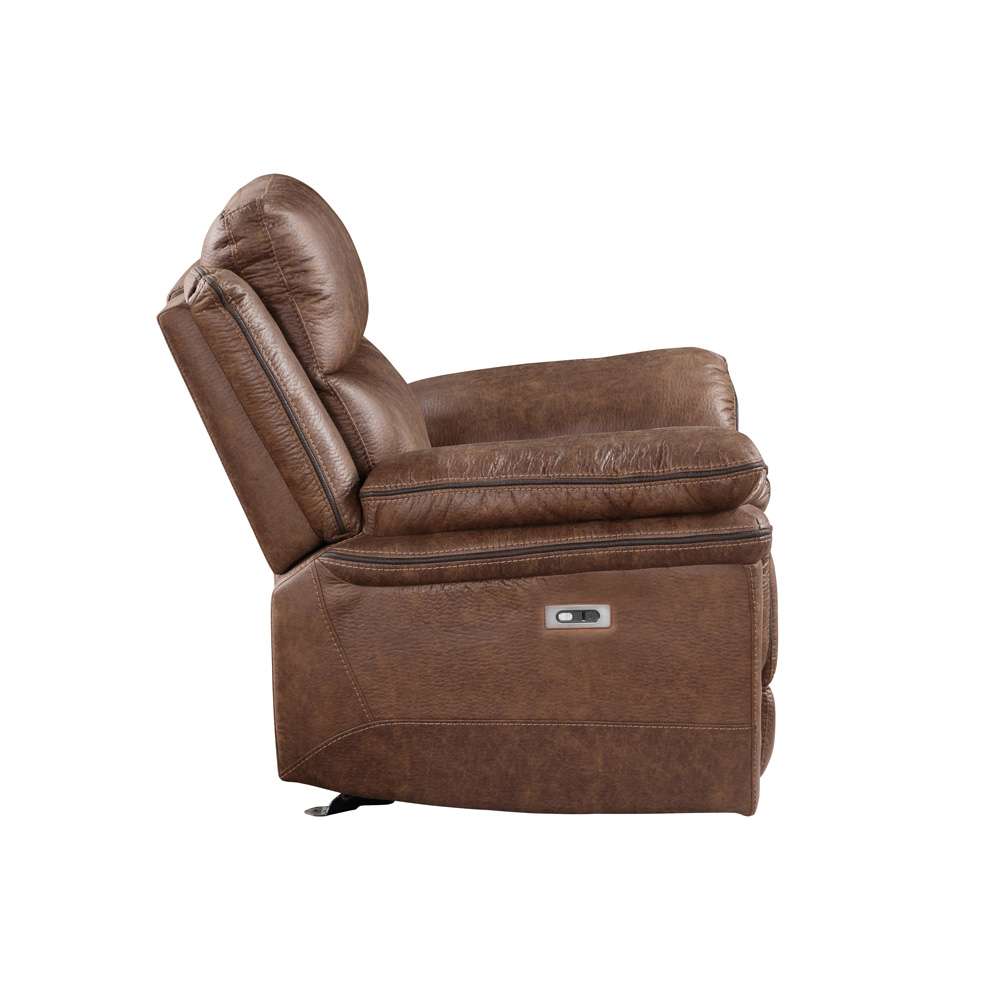New Classic Furniture - Ryland Glider Recliner W/Pwr Fr- Brown - U5985-13P1-BRN veiw 4