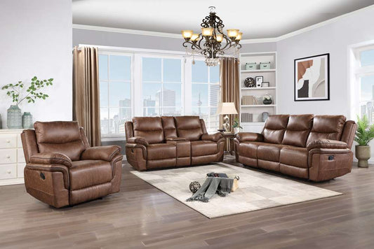New Classic Furniture - Ryland Sofa W/Dual Recliner- Brown - U5985-30-BRN veiw 2
