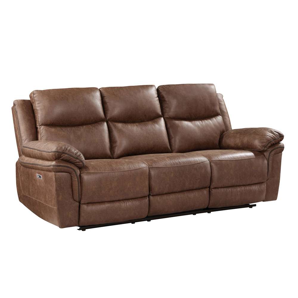 New Classic Furniture - Ryland Sofa W/Pwr Fr- Brown - U5985-30P1-BRN veiw 4