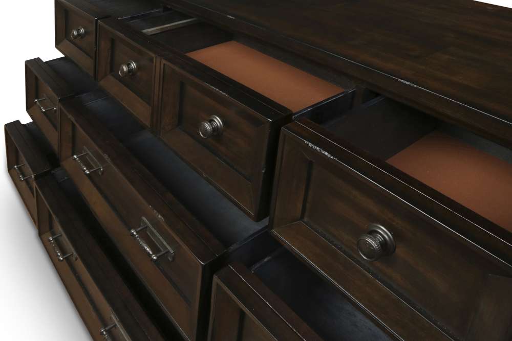 New Classic Furniture - Sevilla Dresser -Walnut - B2264-050 veiw 5