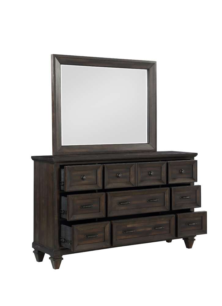 New Classic Furniture - Sevilla Mirror-Walnut - B2264-060 veiw 3