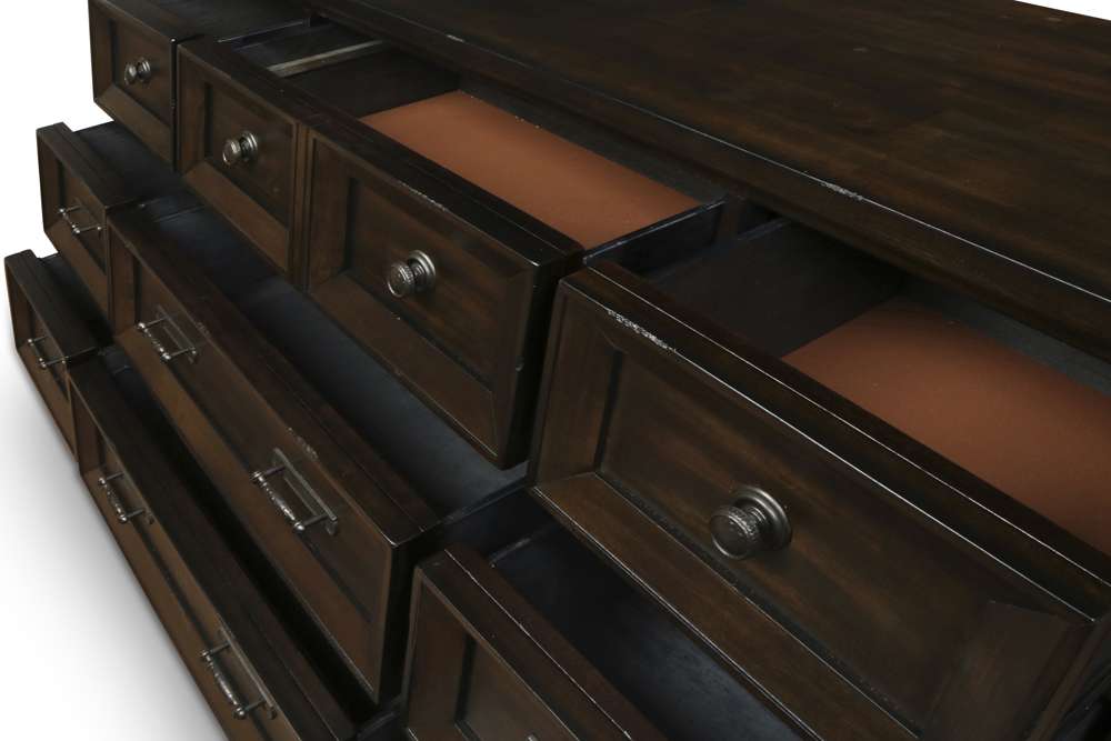 New Classic Furniture - Sevilla Mirror-Walnut - B2264-060 veiw 5